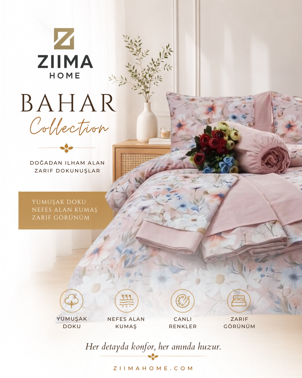 Bahar Collection Papatya Nevresim Takımı