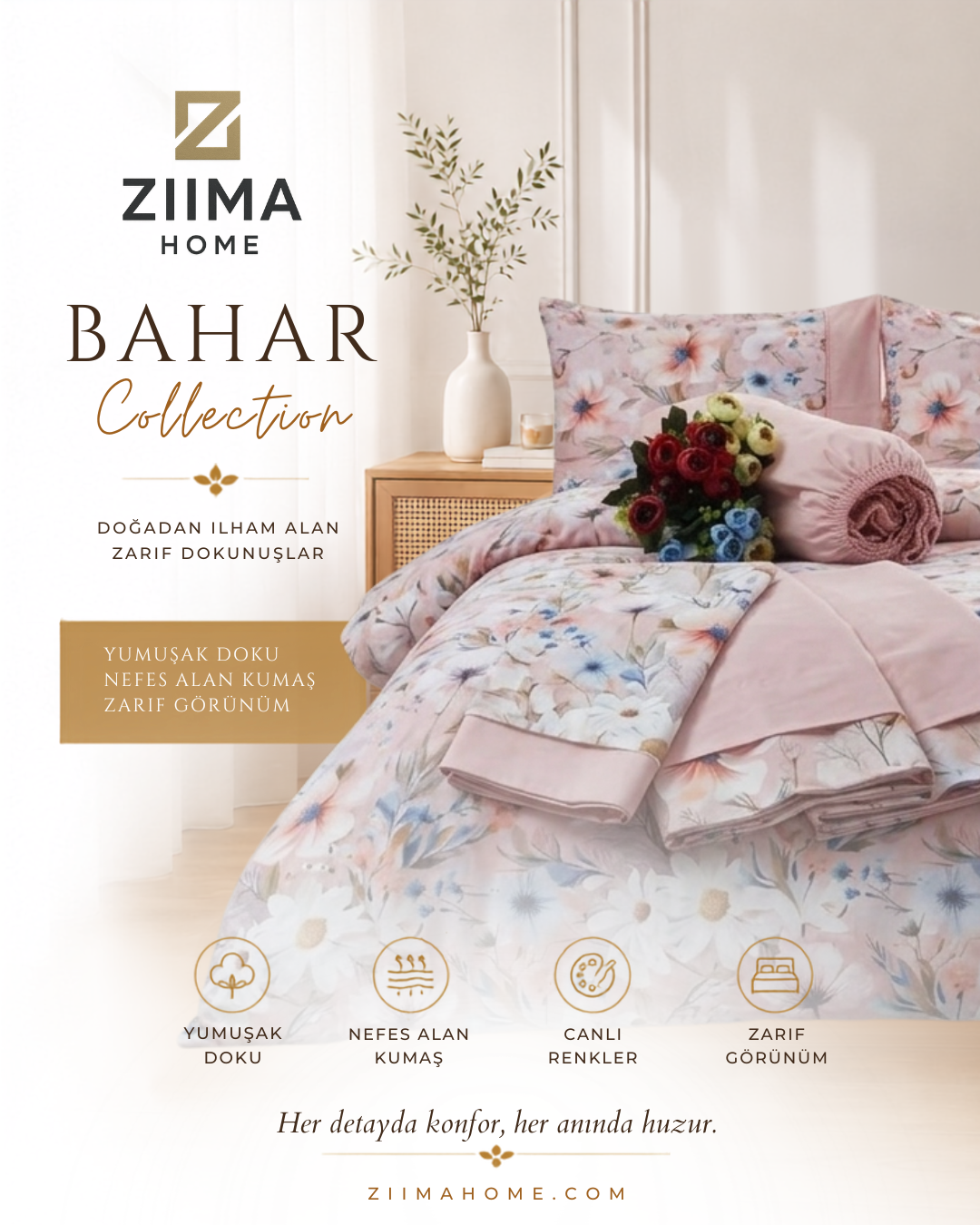 Bahar Collection Papatya Nevresim Takımı