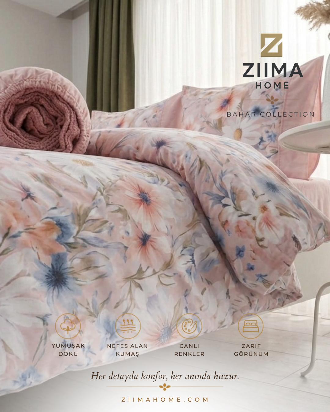 Bahar Collection Papatya Nevresim Takımı